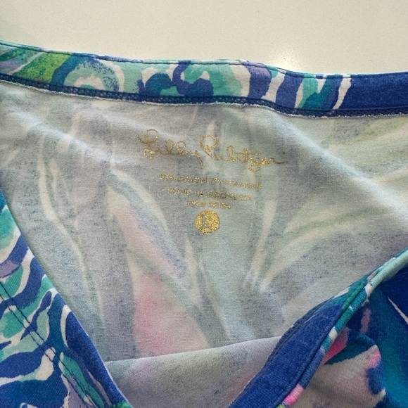 Lilly Pulitzer Blue and Green Patterned Dress - Picture 2 of 6